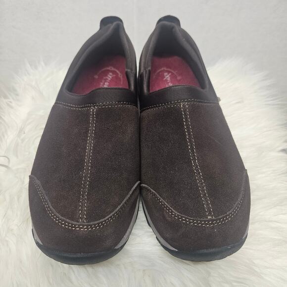 Explore24 Easy Spirit Brown Suede Slip-On Mule Shoes - Picture 1 of 8